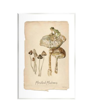 Stupell Industries Marshland Mushrooms & Frog Wall Plaque Art by Carol Robinson 10 x 15