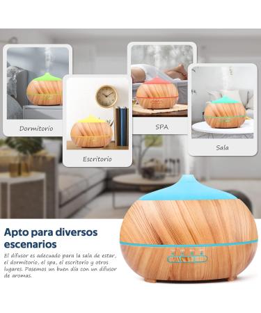 Moisturnt Aroma Diffuser - 500ml Ultrasonic Humidifier with Aroma Oil Set | 7-Color LED Aromatherapy for Home Office & Bedroom - Buy Online on SooperMarket.com
