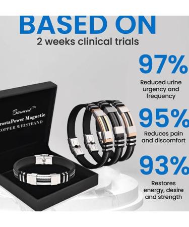 Biancats Prostapower Magnetic Copper Wristband Ion Therapeutic Lympunclog Titanium Wristband-Improves Circulation Adjustable for Men Women (1 Pcs-Rose Gold) - Buy Online on SooperMarket.com