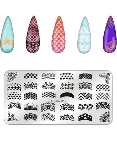 Budoci Nail Stamping Kit - 6-Piece Set with Nail Plates Stamp & Scraper for French Nail Art - Perfect for International Shipping - Buy Online on SooperMarket.com