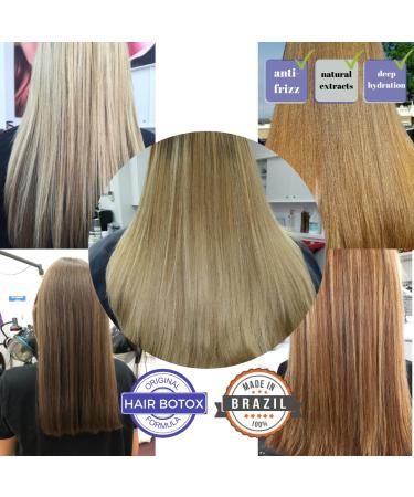 KERAZON Blonde Brazilian Hair Botox Treatment Purple Mask - Platinum & Silver Effect for Smoothing, Hydration, Anti-Brass, Volume & Frizz Control - Buy Online on SooperMarket.com