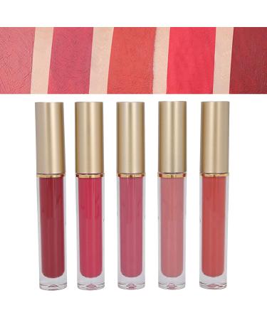 5pcs Liquid Lipstick Set - Long Lasting Waterproof Lip Gloss Matte Makeup (#01 WHISPER) - International Shipping Available - Buy Online on SooperMarket.com