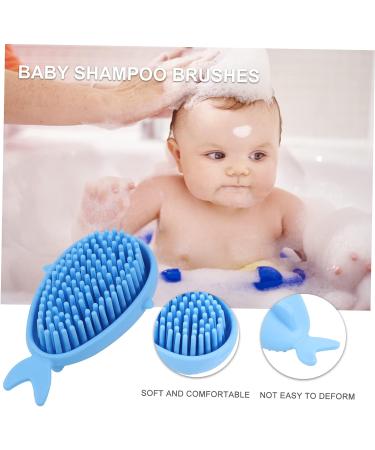 Silicone Scrubber Shower Brush Set for Kids and Adults - Gentle Scalp and Body Cleansing Tool for Babies, Infants, and Hairdressing - Perfect Gift for Newborns - KOMBIUDA - Buy Online on SooperMarket.com