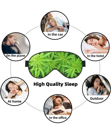 Buy Green Leaf1 Soft Sleep Eye Mask - Breathable Female Eye Patch for Travel & Relaxation - Buy Online on SooperMarket.com