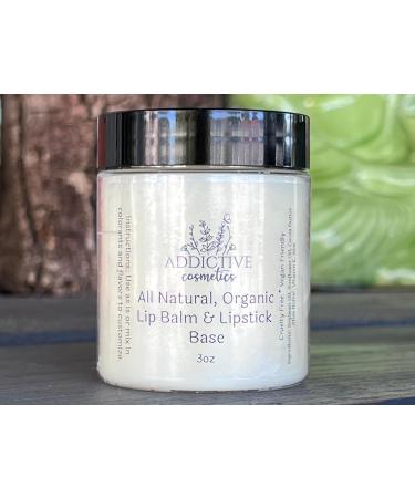 Buy All Natural Organic Lip Balm & Lipstick Base - 3oz | Eco-Friendly & Nourishing - Buy Online on SooperMarket.com