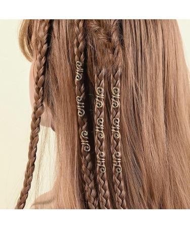 CUHZA 28 Pieces Dreadlock Beads Spiral Hair Clips Rings Hair Jewelry Hair Jewelry Braids Hair Beads Hair Rings Hair Spirals Unisex (Gold) - Buy Online on SooperMarket.com