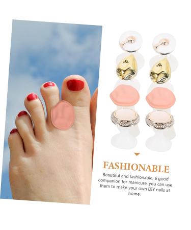 16 Pcs Silicone Gel Toe Separator & Finger Splitter Pedicure Kit - 2.1x1.6cm - As Shown - Buy Online on SooperMarket.com