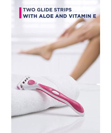 WILKINSON SWORD - Quattro For Women | Smooth Glide| Razor Handle + 8 Blade Refills 1 count (Pack of 1) - Buy Online on SooperMarket.com