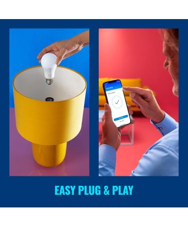 WiZ Connected Color B12 Smart WiFi Light Bulb | 2200K - 6500K + RGB 16 Million Colors | Works with Alexa, Google Assistant, Siri | No Hub Required | 1 Count - Buy Online on SooperMarket.com