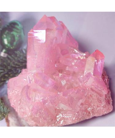 3pcs Rose Quartz Natural Stones and Minerals Gemstone Cluster Home Decoration Feng Shui Crystal Crafts Crystal Cluster Talla nica Crystal 450-500g