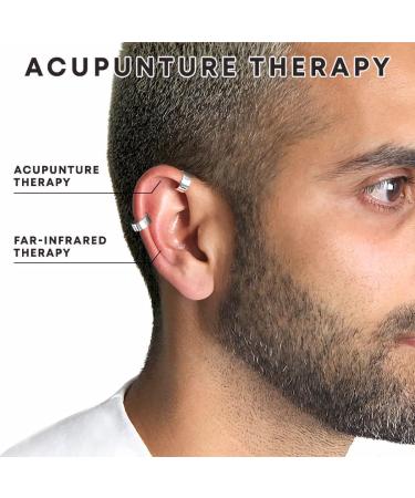 FITLIX Auricular Concave Ear Cuff Non Piercing Acupressure Earrings Magnetic Acupressure Lymph Earrings Acupressure Earrings for Weight Loss (Gold+Silver) - Buy Online on SooperMarket.com
