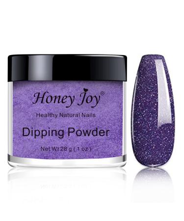 28g/Box Dark Colour Purple Colour Dipping Powder Without Lamp Cure Nails Dip Powder Summer Gel Nail Color Powder Natural Dry (no.27) HJ-ND064B-No.27