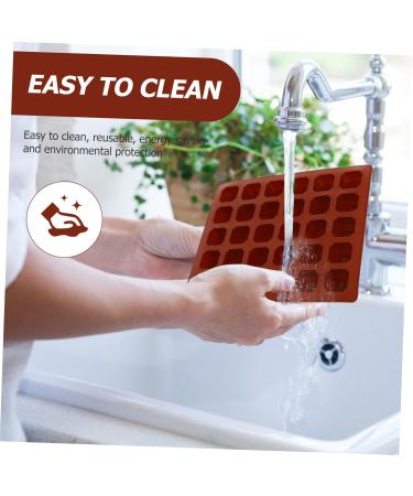Mikinona 2pcs Chocolate Mold Ice Cube Silicone Molds Jellybeans Candy Ice Mold Baking Mold Letter Ice Maker - Buy Online on SooperMarket.com