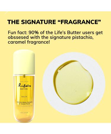 Life's Butter Body Oil - 100% Natural with Jojoba Sweet Almond Sunflower & Grapeseed Oils for Scars Stretchmarks Pregnancy Elasticity & Firming - Buy Online on SooperMarket.com