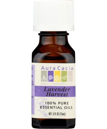 Aura Cacia 100% Pure Essential Oils Lavender Harvest 0.5 fl oz (15 ml)