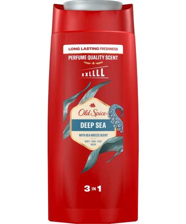 Old Spice Deep Sea Shower Gel & Shampoo For Men 675 ml 3-in-1 Body-Hair-Face Wash Long-lasting Fresh