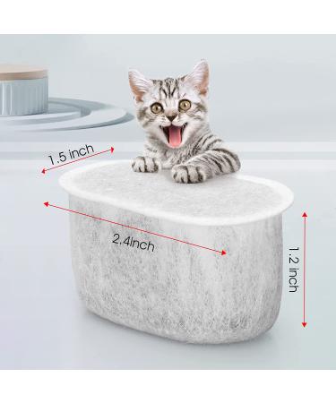 WOPET 4 Pack Replacement Filters Compatible with W300 &W300B &W500 Cat Water Fountain  67oz/2L Automatic Pet Water Fountain  Super Quiet Dog Water Dispenser 4pcs - Buy Online on SooperMarket.com