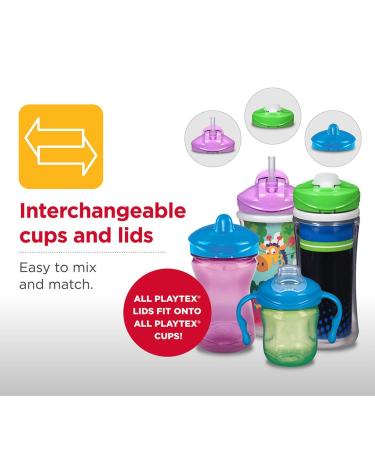 Playtex Sipsters Stage 2 Spout Sippy Cups - 9 oz | Leak-proof Design - Buy Online on SooperMarket.com