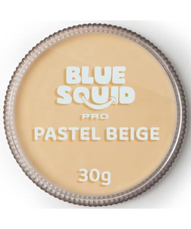 Blue Squid PRO Face Paint - Pastel Beige (30g) Professional Water Based Single Cake Face & Body Paint Makeup Supplies for Adults Kids Halloween Facepaint SFX Water Activated Face Painting Non Toxic