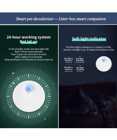 Roseflower Cat Litter Deodorizer | Intelligent Odor Eliminator & Air Purifier for Litter Boxes Kitchens & Bathrooms - #1 Choice for Pets - Buy Online on SooperMarket.com