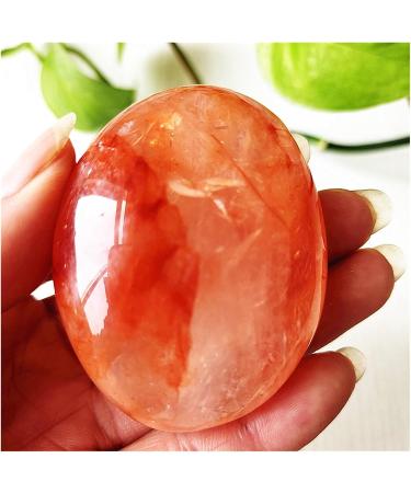 Natural Crystal Rough Natural Stone Red Hematoid Quartz Crystal Palm Home Decoration Meditate and Crystals 1pc (Color : 170-180g) - Buy Online on SooperMarket.com