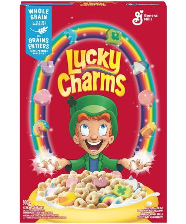 American cereal - Lucky Charms Cereal with Marshmallows - 10.5oz (300g) Pack of 1