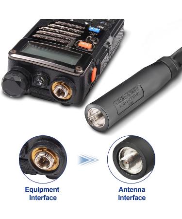 Bingfu Dual Band VHF UHF 136-520MHz Foldable CS Tactical Antenna for Handheld Ham Radio - Compatible with Kenwood, Wouxun, Baofeng, UV-5R, UV-82, GT-3 - 42.5 inch SMA Female - Buy Online on SooperMarket.com