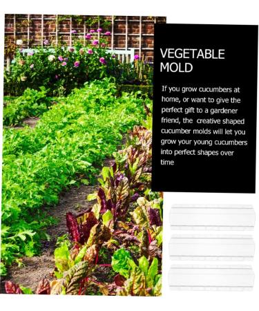 SUPVOX 3pcs Cucumber Cucumbers Fruit Vegetable Forming Shaping Picking Garden Square - Buy Online on SooperMarket.com