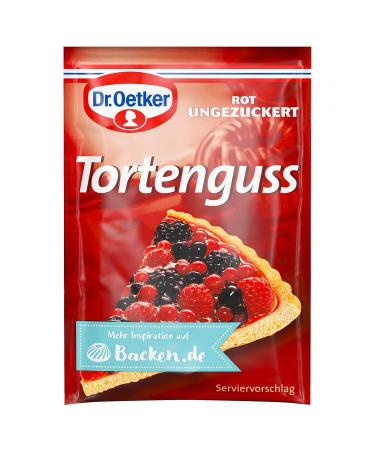 Dr Oetker Tortenguss Cake Glaze Red 3X 12G