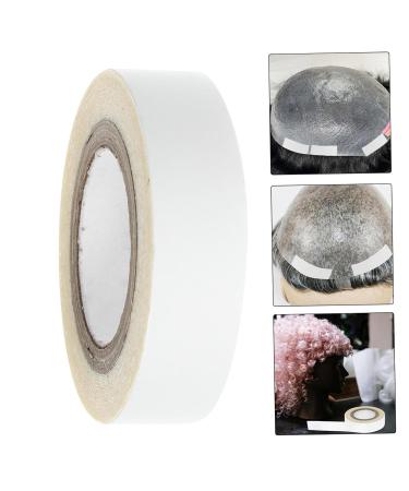 PLAFOPE 1 Roll Wig Film Hair Glue for Lace Wigs Wig Tape Double Sided Lace Wig Tape Strips Bold Hold Wig Tape for Lace Wigs Scalp Tape for Wigs Double Sided Wig Tape Hair Tape White Tissue 4.70X4.70X1.30CM White - Buy Online on SooperMarket.com