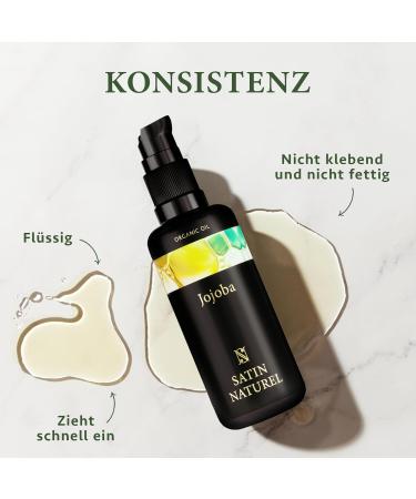 Organic Cold Pressed Jojoba Oil 100ml - 100% Pure Facial & Body Oil for Skin Hair & Nails - Vegan Anti-Aging Moisturizer - Natural Intensive Care - Buy Online on SooperMarket.com