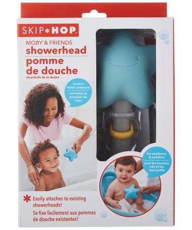 Skip Hop Moby Blue Baby Bath Showerhead - Soft & Gentle Bath Time for Infants - Buy Online on SooperMarket.com