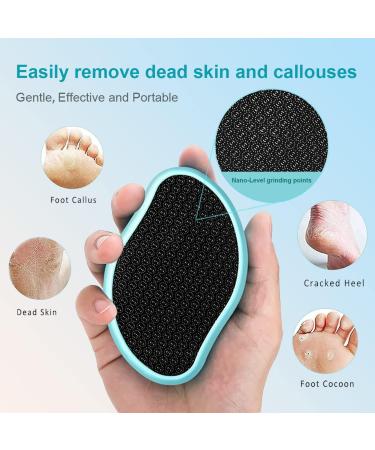 Glass Foot File Callus Remover for Dead Skin Removal - Pedicure Tool for Soft, Smooth Feet - Foot Scrubber and Heel Scraper - Ideal for Men and Women - Buy Online on SooperMarket.com