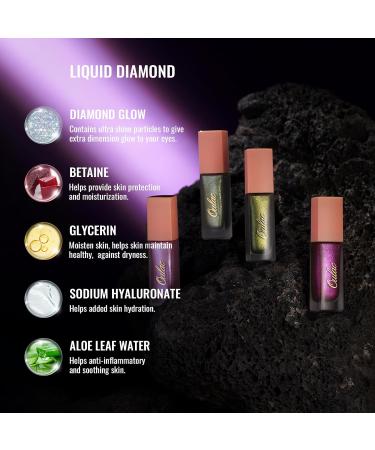 Oulac Liquid Glitter Eyeshadow - Metallic Blue Sparkly Eyeliner | Ocean Treasure (10) - Buy Online on SooperMarket.com