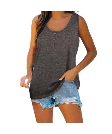 Short Sleeve T Shirts Clothing Woman T-Shirt Casual Black Clothing Top Women's Floral Pattern for Women Crop Tops Shirt Shirts Top Women's Summer Tank Top 6-grey XL