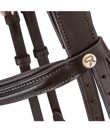 Buy Sunride English Combined Bridle Hawaii with Reins | Soft Real Leather Adjustable Anatomical | Full Brown/Cognac for International Shipping - Buy Online on SooperMarket.com