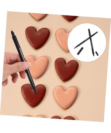 IMIKEYA 2pcs Baking Pen Marker Pen Black Edible Markers for Cookie Decorating Food Grade Markers Macaron Marker Food Grade Pen Cake Pop Marker Pens Signing Pen Bicuspid Plastic - Buy Online on SooperMarket.com