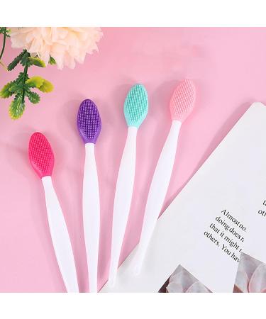 10Pcs Silicone Exfoliating Lip Brush Set - Double-sided Soft Brushes for Lip and Nose Blackhead Cleanse - Lip Scrubber for Smoother Fuller Lips - Women's Beauty Tools - Buy Online on SooperMarket.com