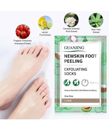 Joyeee Foot Peel Mask for Hard Skin 4 Pairs Exfoliating Foot Peeling Mask Foot Peel Socks for Removes Calluses and Hard Skin Foot Care For Men and Women B#4 Pairs - Buy Online on SooperMarket.com