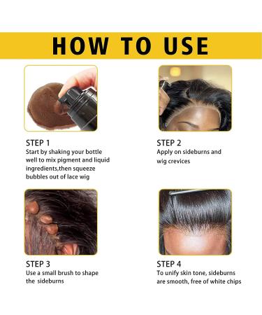 Lace Tint Melting Hair Mousse - Dark Brown | Wig Glue Set for Women Hair Wigs, Toupees, and Hairpieces - Buy Online on SooperMarket.com