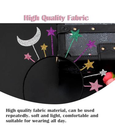 Colourful StarMoon Headband Birthday Party Hair Hoop Glitter Fashion Hair Accessory Wedding Princess Crown Headdress For Birthday Party Cosplay Costume - Buy Online on SooperMarket.com