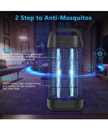EUQQU 18W UV Insect Mosquito Lamp - Electric Fly Trap with Remote Timer IPX4 - Effective Indoor Pest Defense for 80 m  - Buy Online on SooperMarket.com