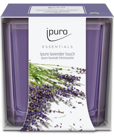 IPuro Decorative Lavender Touch Candle - Minimalist Glass Candle | Intensive Lavender Fragrance | Stylish 125g Home Decor - Buy Online on SooperMarket.com