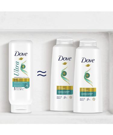 Dove Ultra Daily Moisture Concentrate Conditioner 20 oz - Fast-Detangle, Hydrates Dry Hair, 2X More Washes - Buy Online on SooperMarket.com