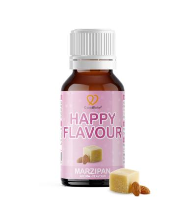 GoodBake Happy Flavour Marzipan 30ml - Aroma - Flavour Drops - For drinks quark yoghurt desserts cakes - Baking aroma