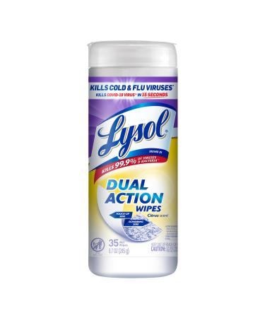 Lysol Dual Action Disinfecting Wipes Citrus 35ct