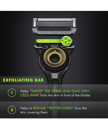 Gillette Labs Gold Edition Men's Razor Set - 1 Handle, 3 Blade Refills, Travel Case & Magnetic Stand - Buy Online on SooperMarket.com