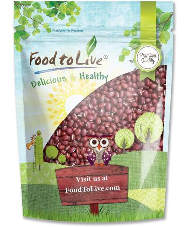 Adzuki Beans, 1 Pound  Whole Dried Azuki Beans (Red Mung Beans), Raw, Vegan, Kosher, Sproutable, Bulk. Rich in Minerals, Dietary Fiber and Protein. Perfect for Red Bean Paste, and Asian Dishes. 1 Pound (Pack of 1)