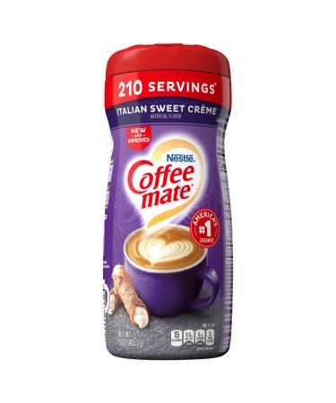 NESTLE COFFEE MATE Italian Sweet Creme Powder Coffee Creamer 15 oz (Pack of 6)