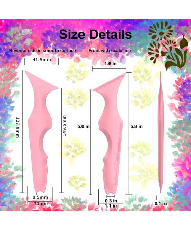 SHANPIN Eyeliner Stencils: Reusable Silicone Makeup Assistant Tool - 5 in 1 Pink Eyelash Shield, Eyebrow Shaping, Jaw Line, Lip Line - Perfect for Beginners - Buy Online on SooperMarket.com